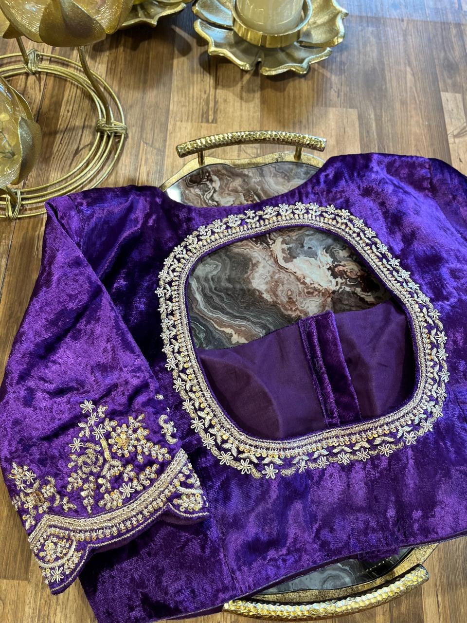 Velvet Handworked Blouse