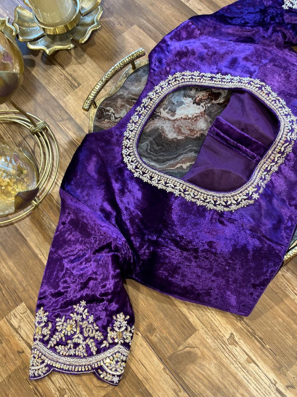 Velvet Handworked Blouse