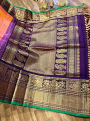 Gadwal saree pattern blouse