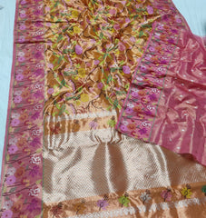 Orange and Pink Exclusive Designer  Double Tissue