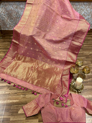 Chanderi saree ready to wear blouse