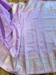 Lavender and Pinn Venkatgiri Pure Silk