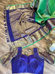 Green and Blue Gadwal Pattu