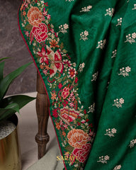 Green Pure Tussar Silk