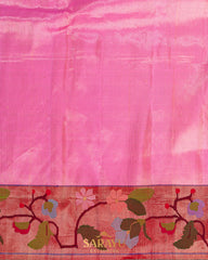 Pink Tissue Exclusive Masterweaved All Over Paithani Saree