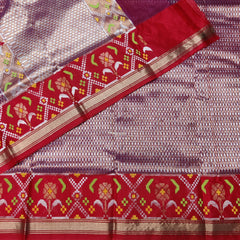 Magenta and Red Designer Exclusive Jamwar Tissue