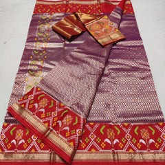 Magenta and Red Designer Exclusive Jamwar Tissue
