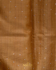 Light Yellow Designer Exclusive Tussar Silk