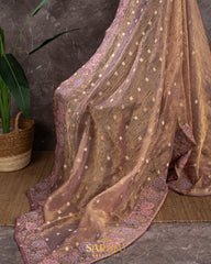 Rose GoldTissue Crushed Organza