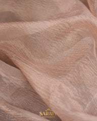 Beige Tissue Crushed Organza