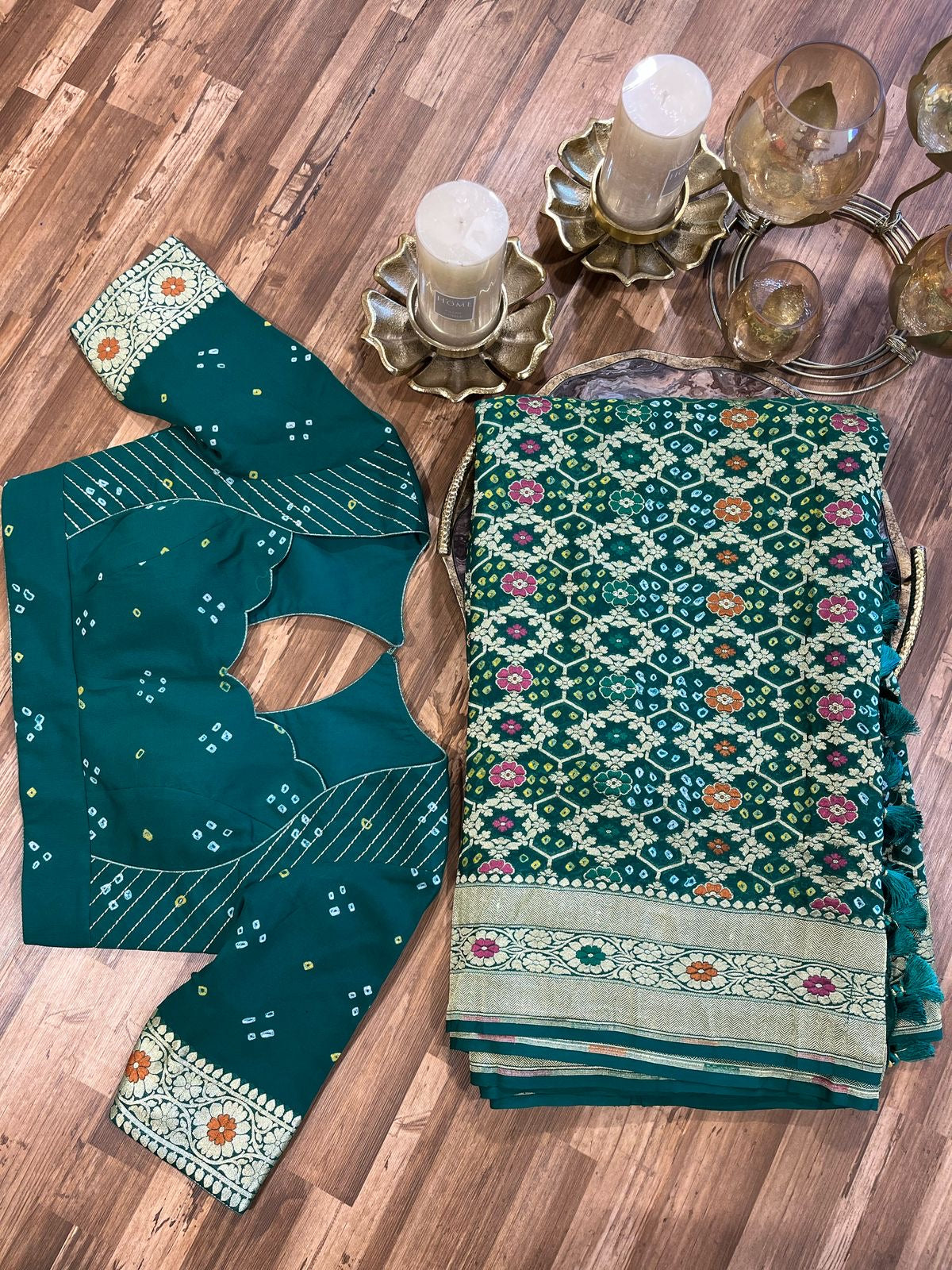 Banarasi Bandhini Exquisite Georgette