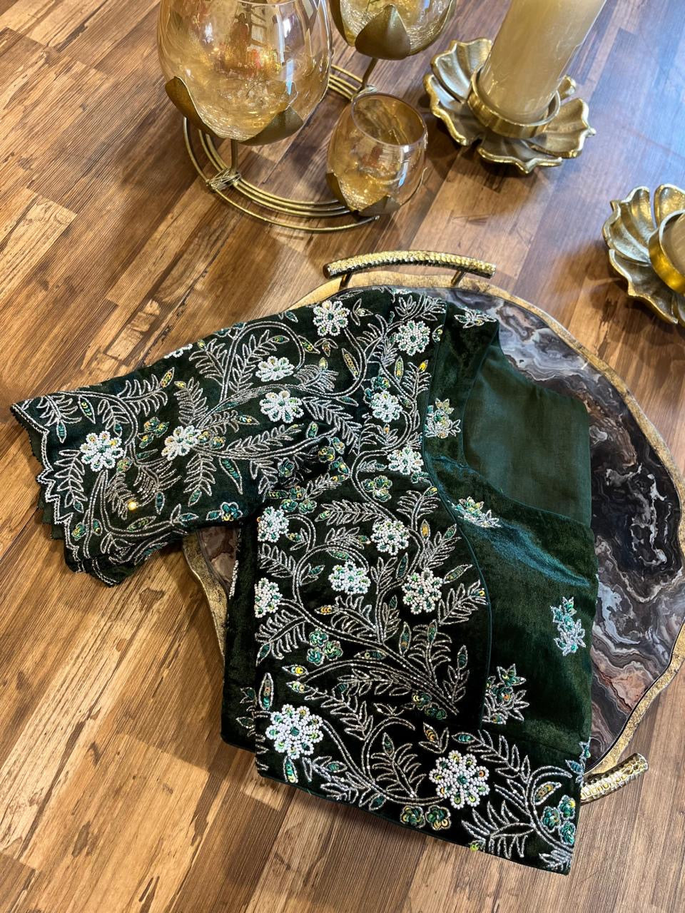 Velvet Handworked Blouse