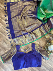 Green and Blue Gadwal Pattu