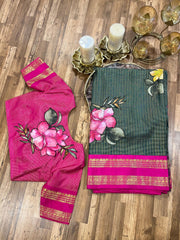 Green Designer Exclusive Kanchi Pattu