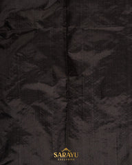 Black Designer Chanderi Pure Silk