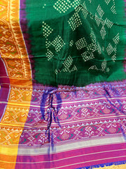 Designer Hand Bandhini on Ikat