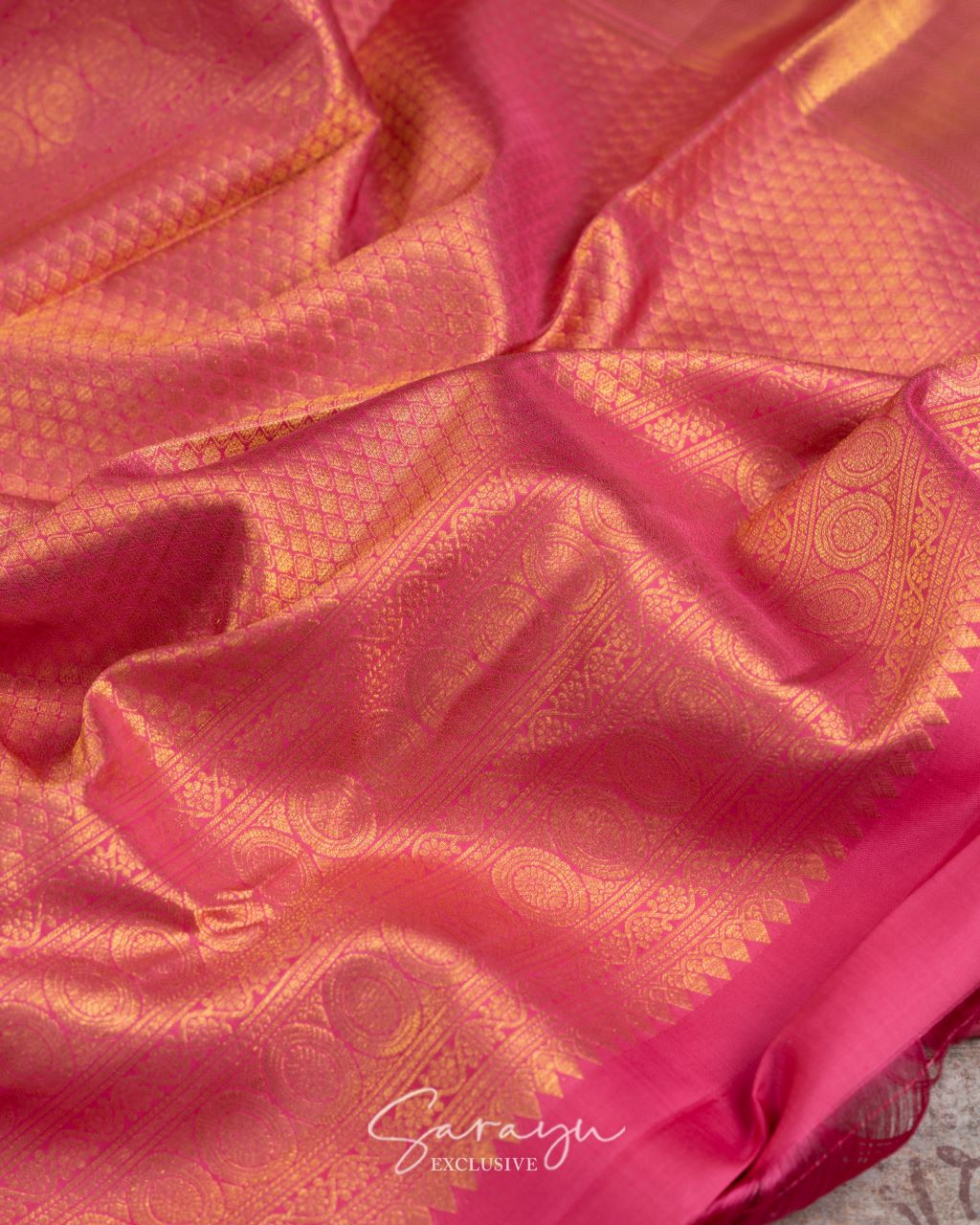 Light Lavender and pink shade pure authentic kanchi pattu