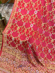 Red Banrasi Exquisite Georgette