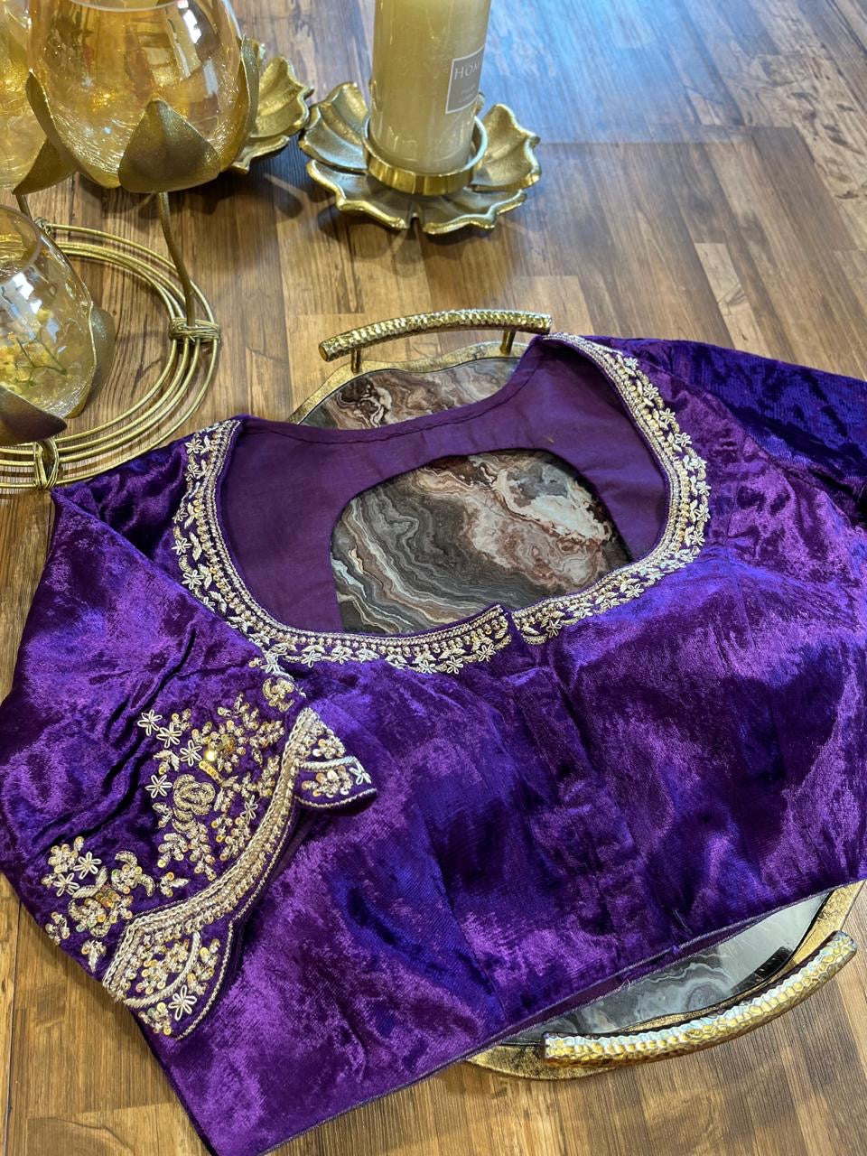 Velvet Handworked Blouse