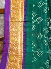 Designer Hand Bandhini on Ikat