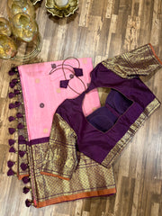 Gadwal saree ready to wear blouse