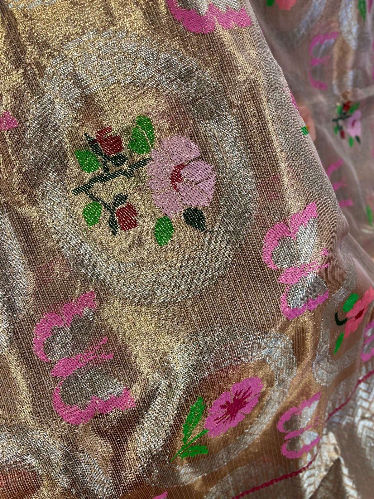 Double Tissue Designer Masterweave Kota with pichuwai Design