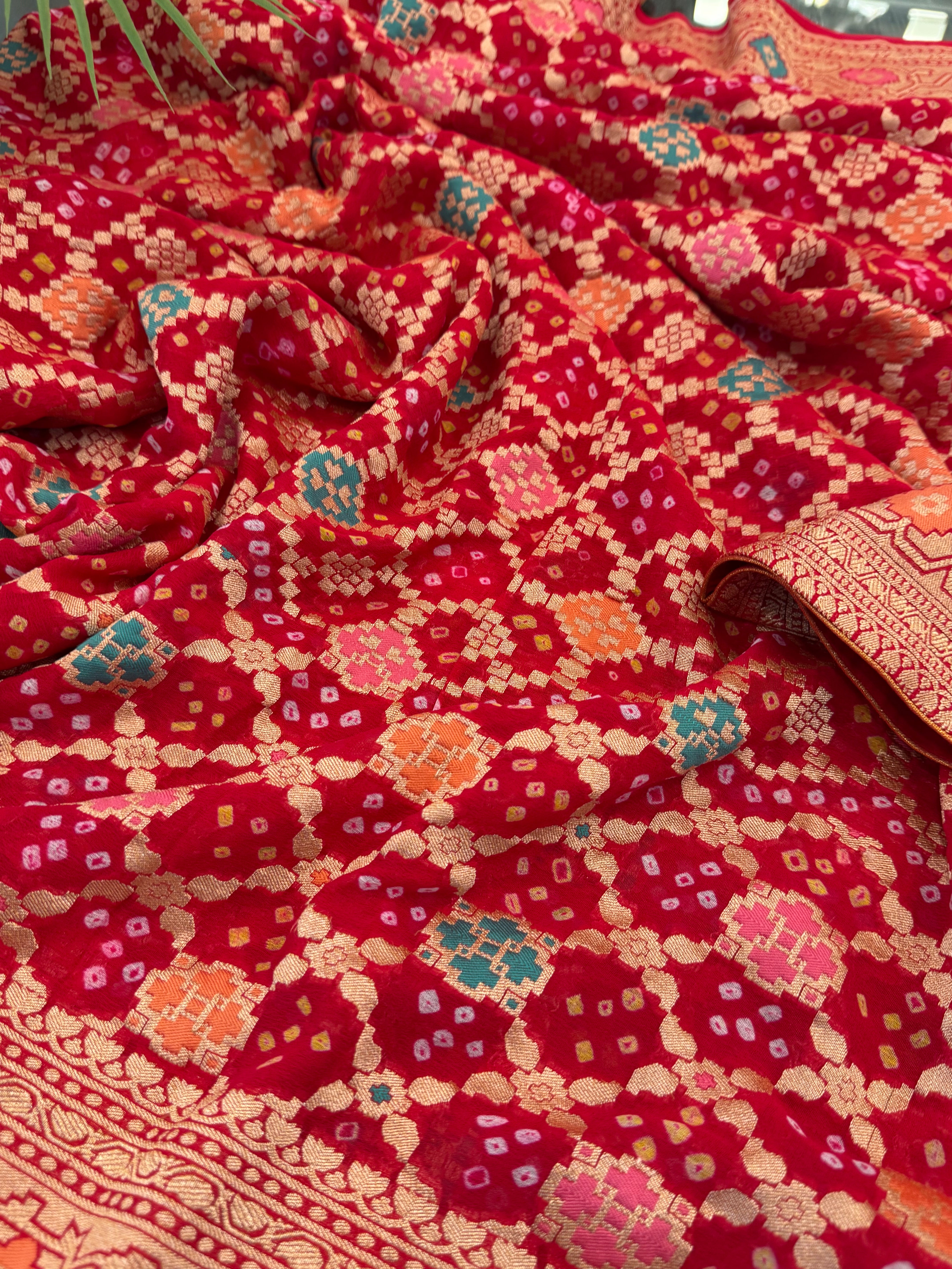 Banarasi Bandhini Georgette