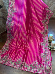 BANARASI Stripes Tissue Saree