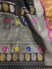 Double wrap meenakari Gadwal saree