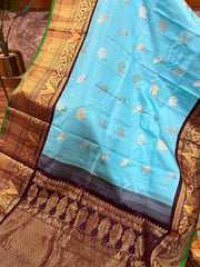 Double wrap meenakari Gadwal saree