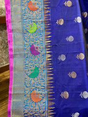 Double wrap meenakari Gadwal saree