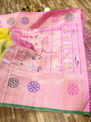 Double wrap Meenakari Gadwal saree