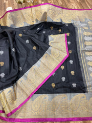 Double wrap meenakari Gadwal saree