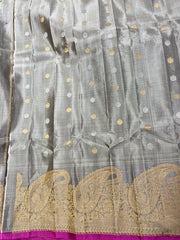 Double wrap meenakari Gadwal saree