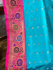 Double wrap meenakari Gadwal saree