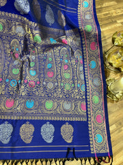 Double wrap meenakari Gadwal saree