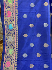 Double wrap meenakari Gadwal saree