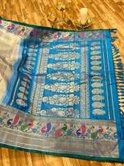 Double-Wrap Brocade Gadwal Saree