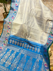 Double-Wrap Brocade Gadwal Saree