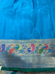 Double-Wrap Brocade Gadwal Saree