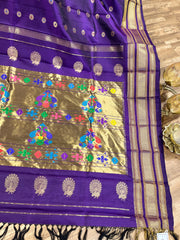 Purple Gadwal Paithani Pattu Saree