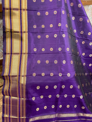 Purple Gadwal Paithani Pattu Saree