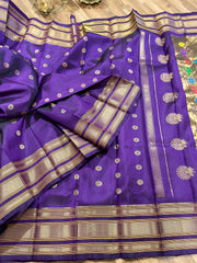 Purple Gadwal Paithani Pattu Saree