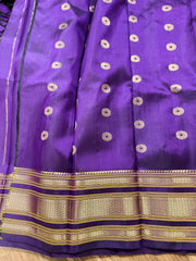 Purple Gadwal Paithani Pattu Saree