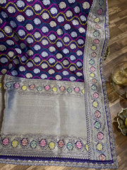 Banarasi saree with handcrafted zardhosi work border