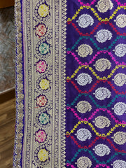 Banarasi saree with handcrafted zardhosi work border