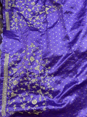 Tissue silk intricate embroidery saree