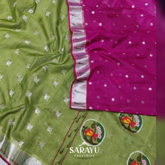 Green Pure Kota Silk