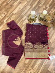 Chanderi pattu saree