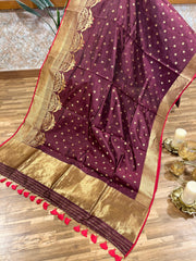 Chanderi pattu saree